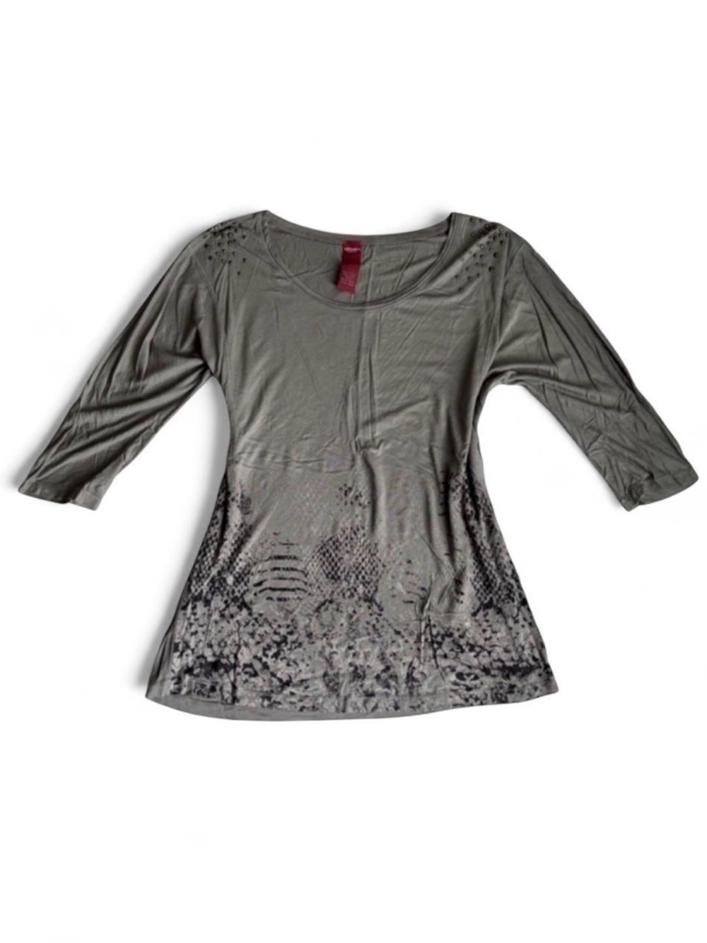 Olsen Europe green boho fairy studded top Size Medium 10
